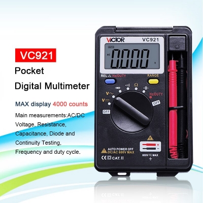 Picture of VICTOR VC921 Digital Multimeter Mini Pocket Handheld size  - Kings Trading