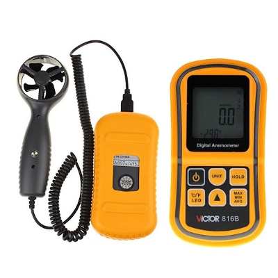 Picture of VICTOR 816B Digital Anemometer Air Wind speed Temperature measure Meter - Kings Trading