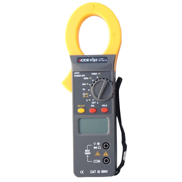 Picture of VICTOR 6056B Digital Clamp Meter AC/DC 1000A Handheld Electric Digital Multimeter