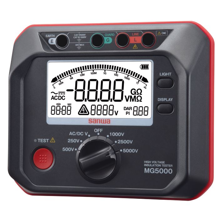 Picture of SANWA MG5000 Insulation Tester High Voltage (5000V) Insulation Resistance Tester 1T ohm