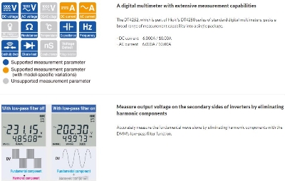 Picture of Hioki DT4252 Digital Multimeter True RMS Standard DMM that Delivers Top Safety and Reliability - inverter