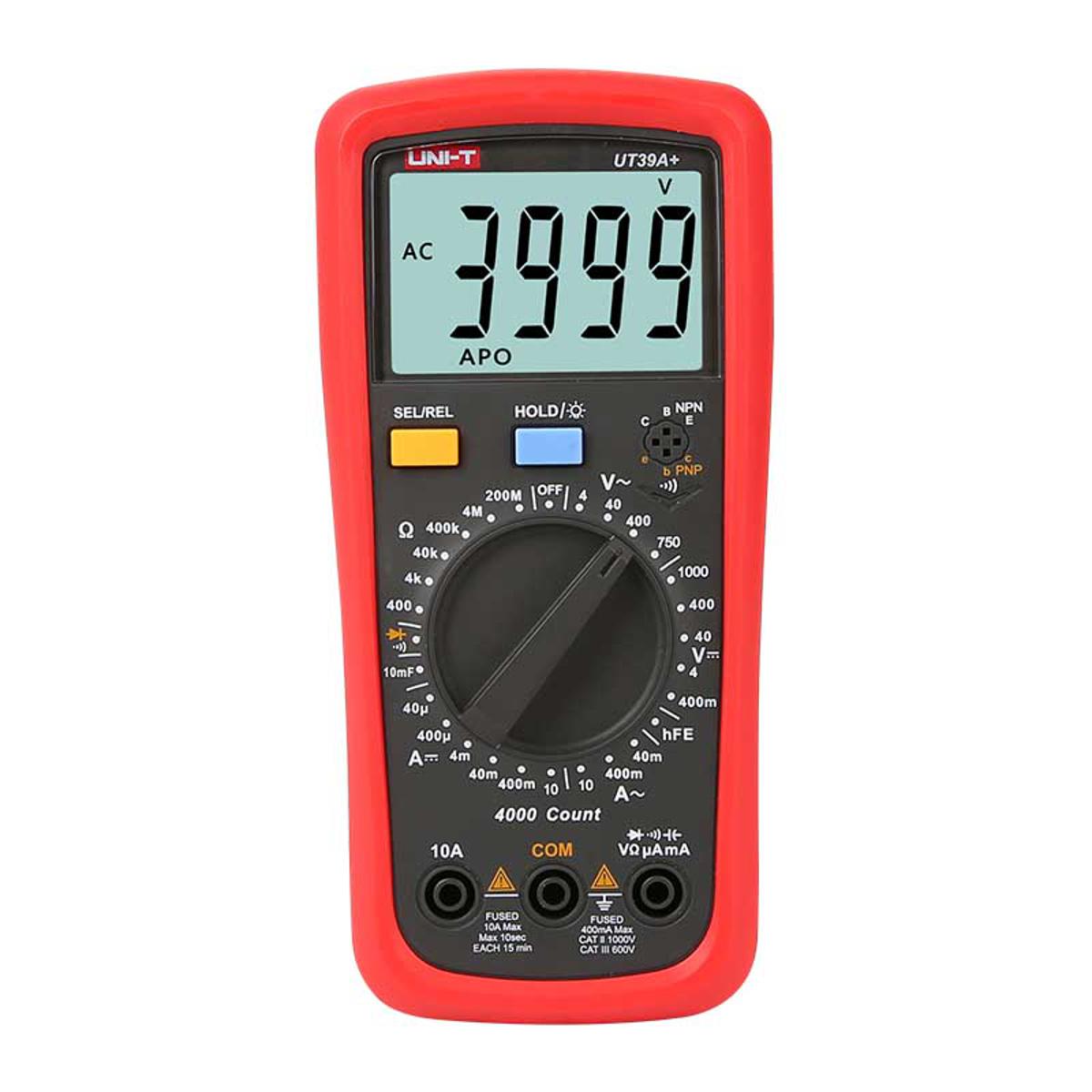 Picture of UNI-T UT39A+ Digital Multimeter DC/AC Voltage, DC/AC Current, Resistance, Capacitance UT39A+
