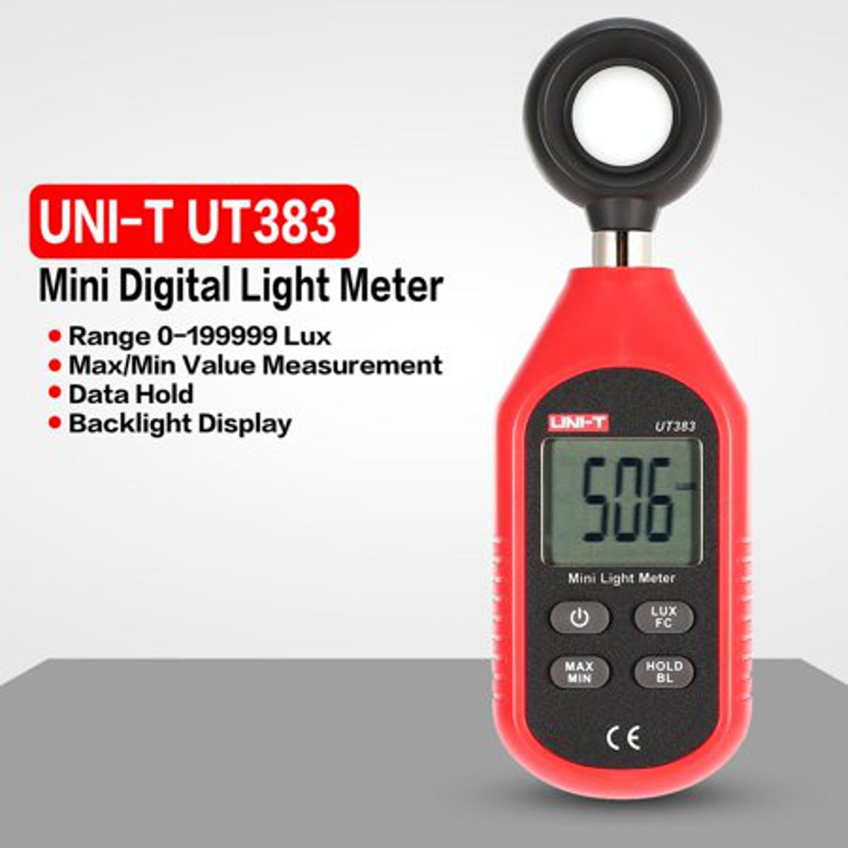 Picture of UNI-T UT383 Mini Light Meter Photometer Illuminance Measurement Luminometer - Kings Trading