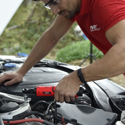 Picture of MPT Cordless Ratchet Wrench Kit 12V 3/8" 40Nm with LED, 7 Bolts Lithium-Ion Battery with 1 Hour Fast Charger MCRW1240.B1 - Kings Trading