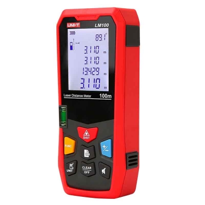 Picture of UNI-T LM100 Distance Meter 100M (328ft) LASER Measure - Kings Trading