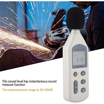 Picture of Smart Sensor AR824 Sound Level Reader, AR824 Sound Level Meter Noise Sound Level Meter Digital Handheld Decibel Meter, Sound Monitor dB Meter - Kings Trading