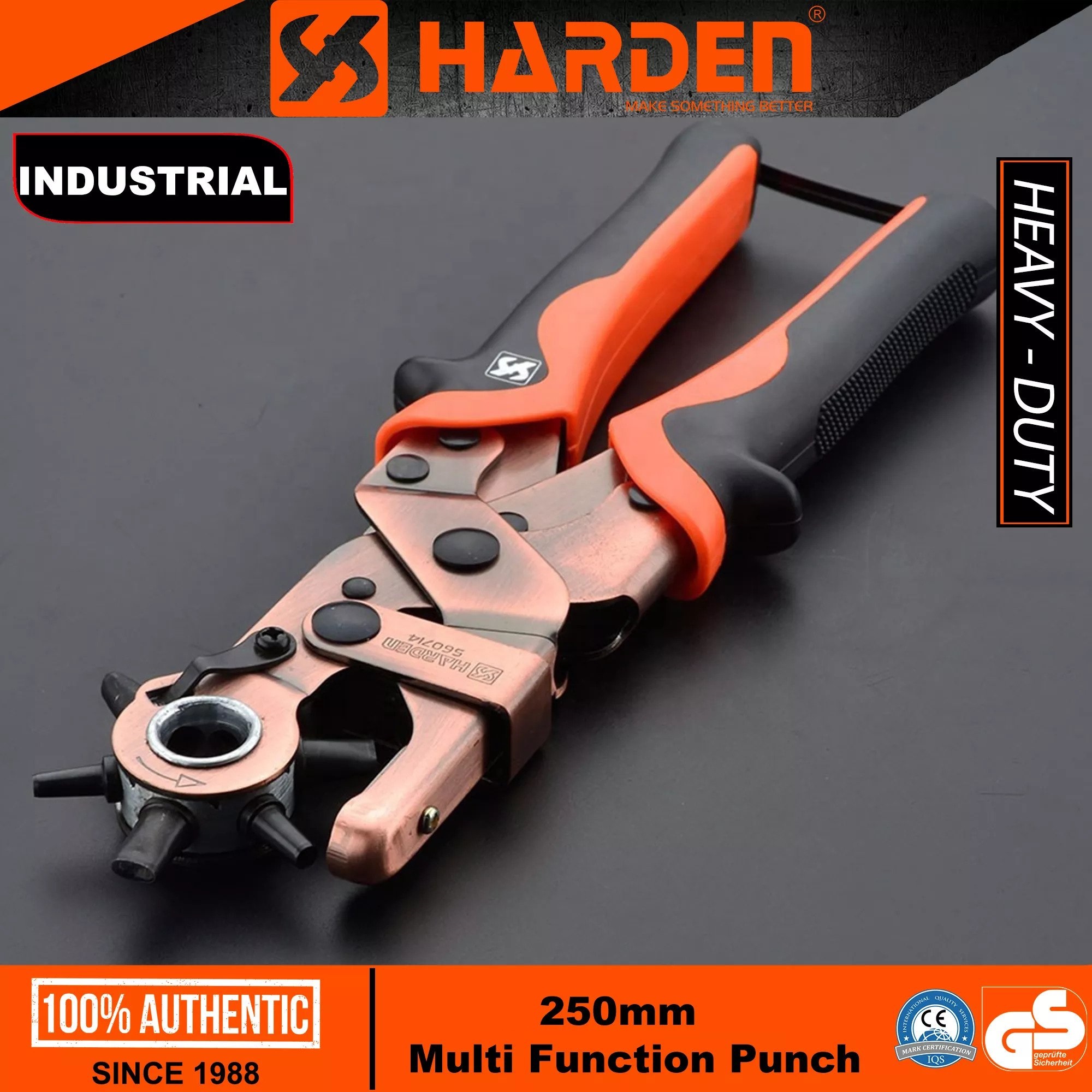 Picture of HARDEN Professional rotary punch Pliers 10 inch ( round hole oval hole ) Model: 560714