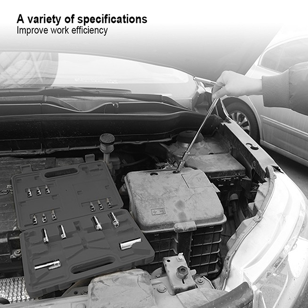 Picture of HARDEN 8Pcs T Handle Socket Wrench Set ( 6mm | 7mm  | 8mm  | 9mm | 10mm | 12mm | 13mm | 14mm ) Model: 520658