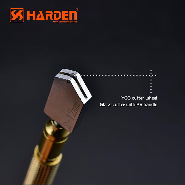 Picture of HARDEN Professional YG8 Alloy Steel Auto-Oil Glass Cutter 175mm 175mm in length 570352