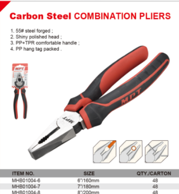 Picture of MPT 6" Carbon Steel Combination Pliers MHB01004-6 - Kings Trading