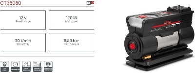 Picture of CROWN Vehicle Compressor Air Inflator CT36060 - Kings Trading