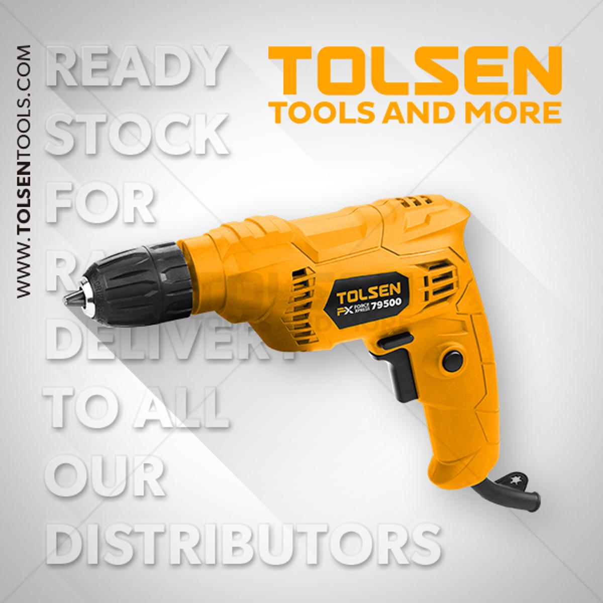 Picture of TOLSEN 400W Electric Drill CE Approved Industrial FX Series 79500 - Kings Trading