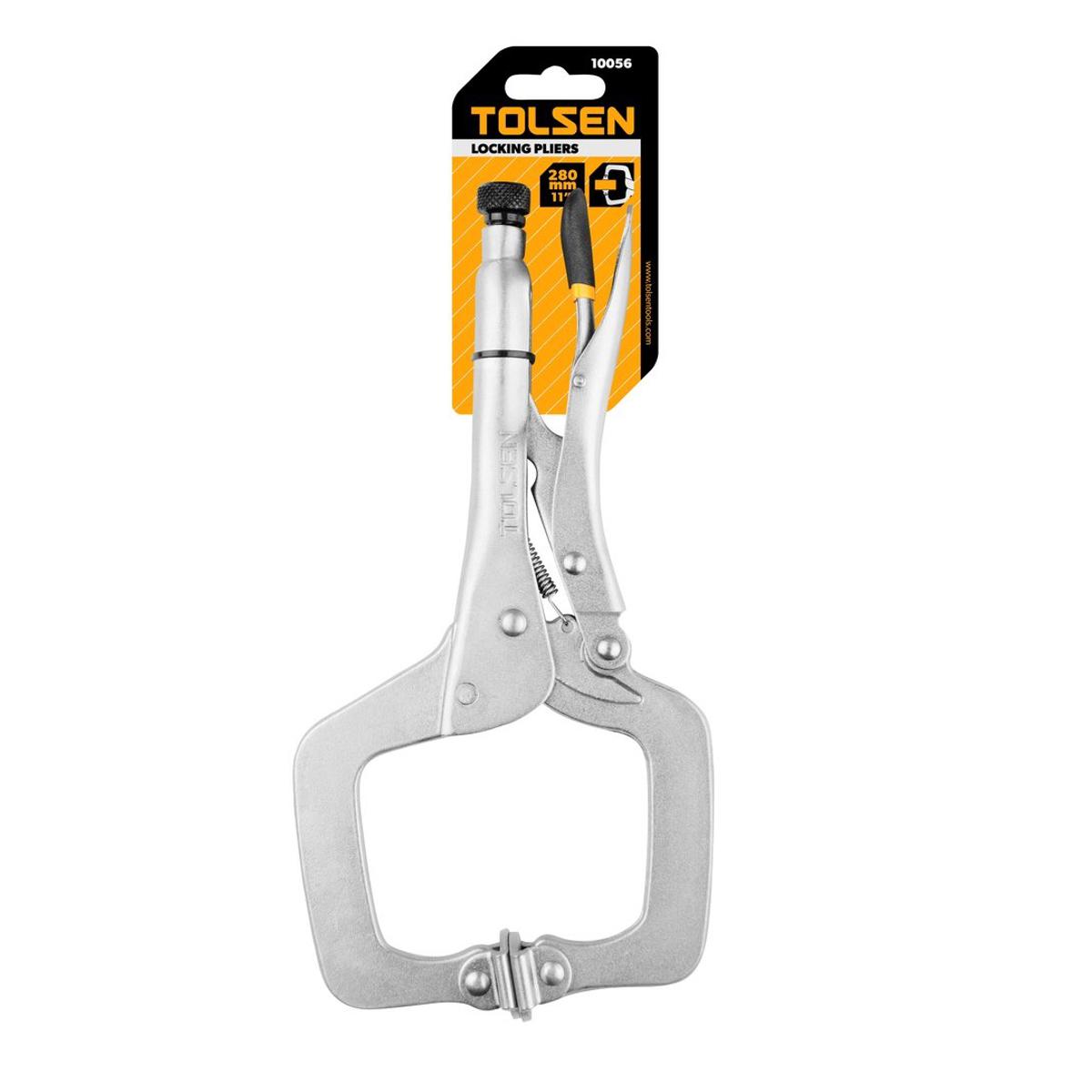 Picture of TOLSEN Locking Pliers Vise Grip (280mm, 11") C-Clamp Industrial Series 10056 - Kings Trading