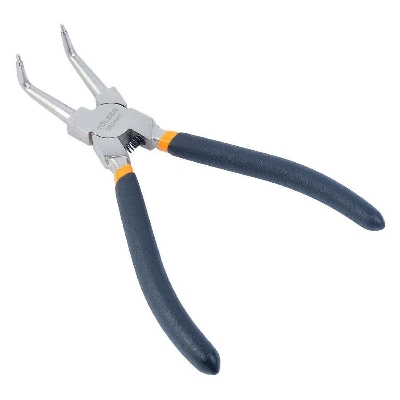Picture of TOLSEN 7" Internal Circlip Pliers, bent (180mm) Dipped Handle 10082 - Kings Trading