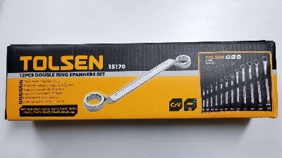 Picture of TOLSEN 12 Pcs Double Ring End Spanner Set (6×7,8×9,10×11,12×13,14×15,16×17,18×19,20×22,21×23,24×27,25×28,30x32mm) 15170 - Kings Trading