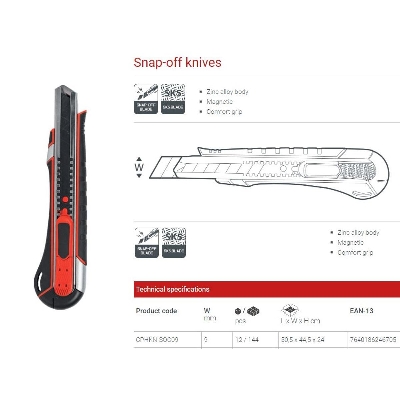 Picture of CROWN Anti Cutter Snap-off Cutter 9mm CPHKN-SOC09 - Kings Trading