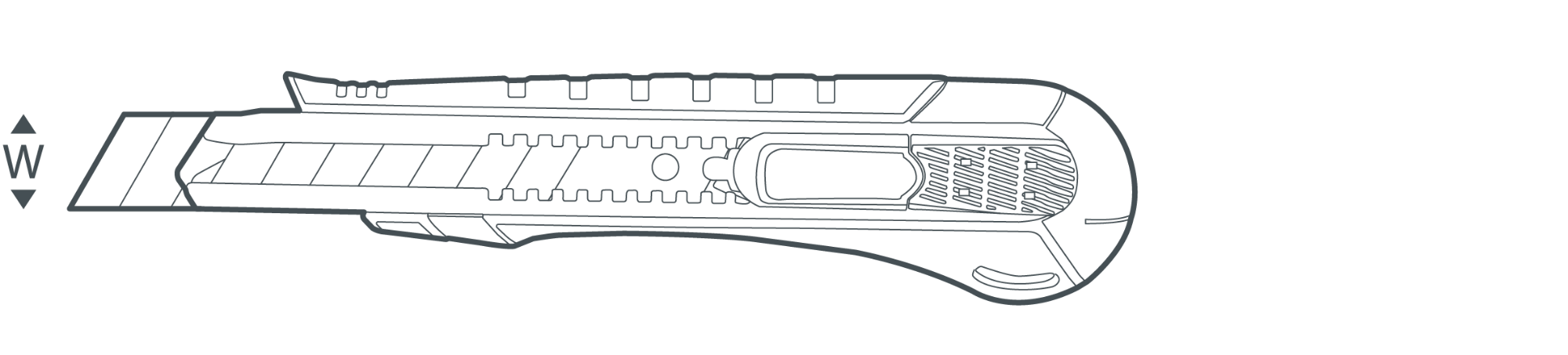 Picture of CROWN Anti Cutter Snap-off Cutter 9mm CPHKN-SOC09 - Kings Trading