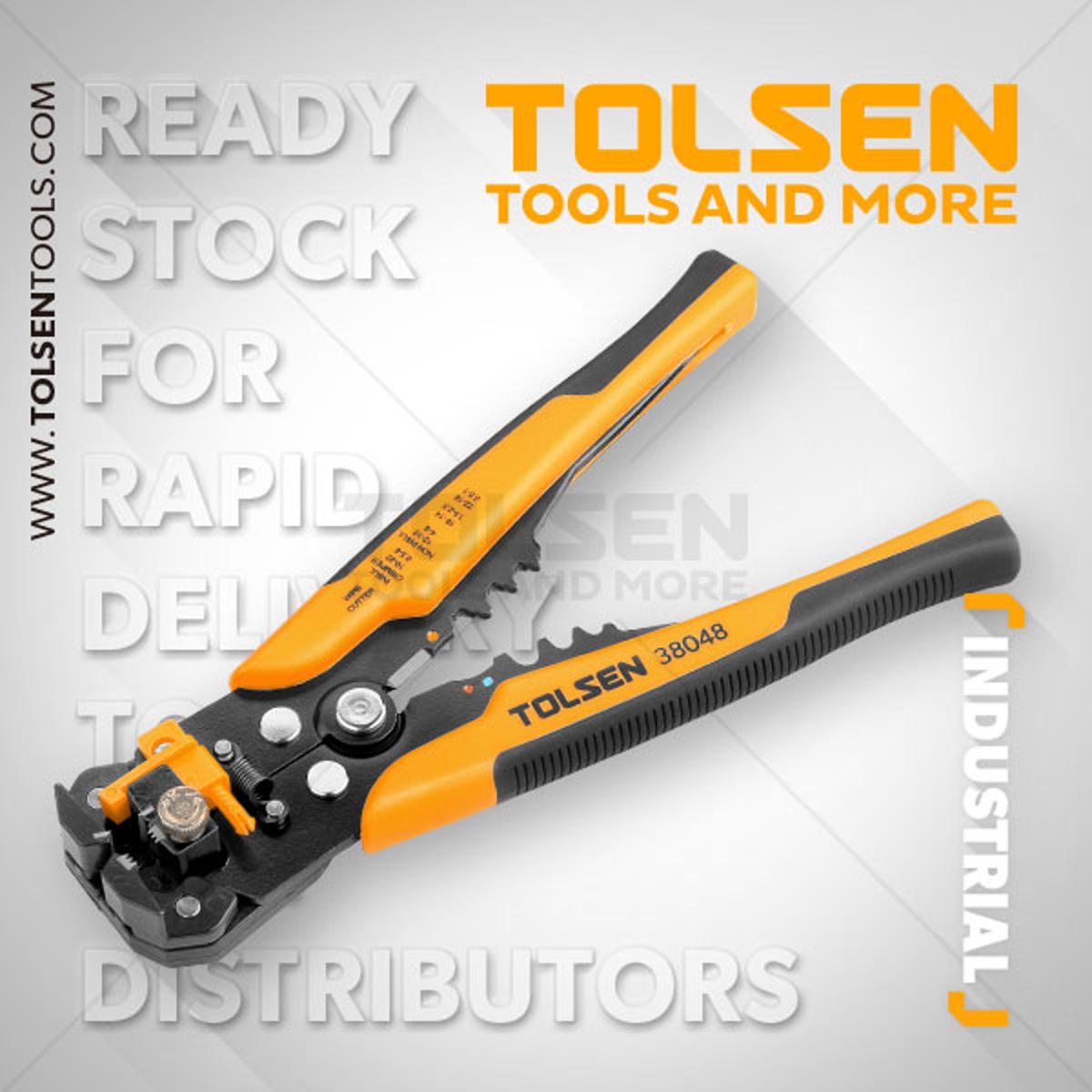 Picture of Tolsen Industrial Automatic Wire Stripper (200mm, 8 inch) Zinc Alloy Head 38048