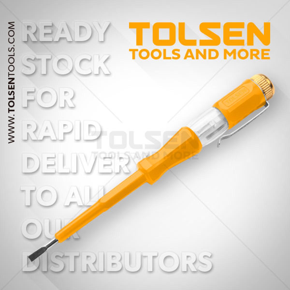 Picture of TOLSEN Voltage Tester 100-500V 3X140mm Neon Bulb 38114 - Kings Trading