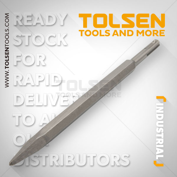 Picture of TOLSEN SDS Plus Pointed Chisel (14×250) Industrial Grade 75440 - Kings Trading
