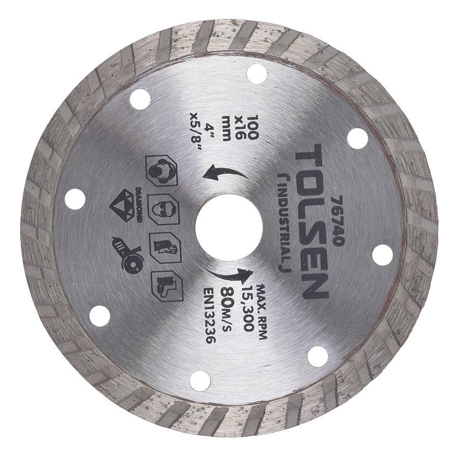 Picture of TOLSEN Diamond Cutting Disc 100mm-16.0mm   4"x5/8" Industrial Grade for Tile Cutting 76740 - Kings Trading