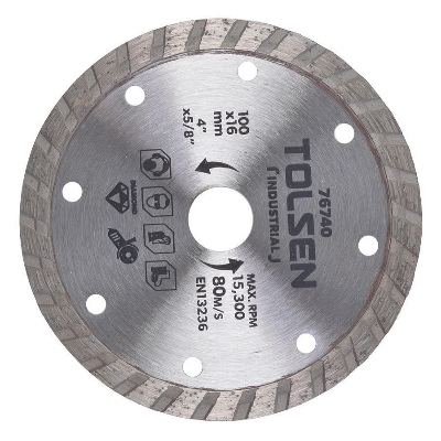 Picture of TOLSEN Diamond Cutting Disc 100mm-16.0mm   4"x5/8" Industrial Grade for Tile Cutting 76740 - Kings Trading