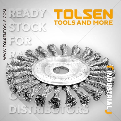 Picture of TOLSEN Circular Grinding Wire Brush (150mm x 22.2mm) Disc Brush For Angle Grinder Model No: 77534  - Kings Trading