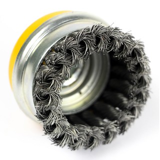 Picture of TOLSEN 3" Cup Twist Wire Brush 75mm For Angle Grinder Removing Rust, Paint and Varnish From Metal Surfaces Model: 77513 - Kings Trading