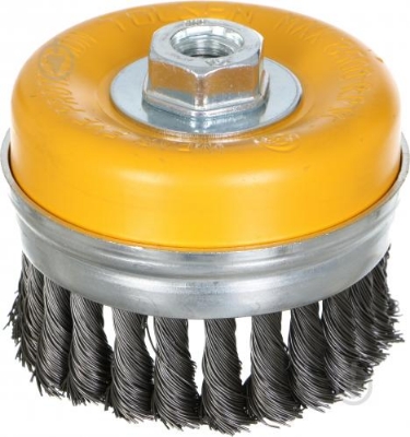 Picture of TOLSEN 4" Cup Twist Wire Brush 100mm For Angle Grinder Removing Rust, Paint and Varnish From Metal Surfaces Model: 77515 - Kings Trading