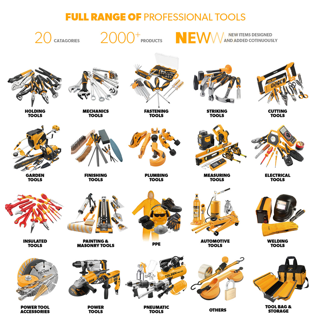 Picture of TOLSEN 60Pcs Tool Set with Tool Box 85401 - Kings Trading