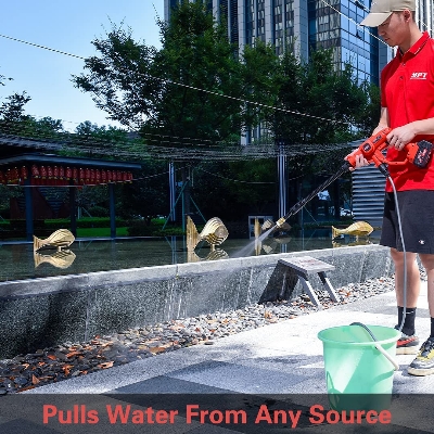 Picture of MPT 21V Portable Power Washer, Cordless High Pressure Washer for Car Washing, Max 507 PSI Power Cleaner with 2 Nozzles UMCPW2103 - Kings Trading