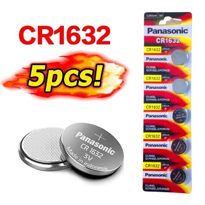 Picture of CR1632 Lithium Battery 3V Car Remote Battery Made in Indonesia - 05pcs pack