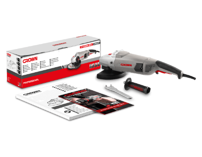 Picture of CROWN 9" Angle Grinder 2600W, 230mm (9"), 6500rpm Model: CT13489-230 - Kings Trading