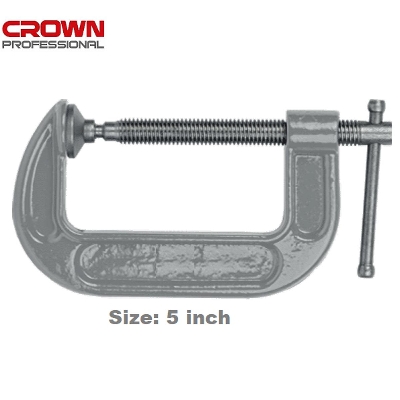 Picture of CROWN 5" Forged G-Clamp C-Clamp CPHFC-GCA05 - Kings Trading