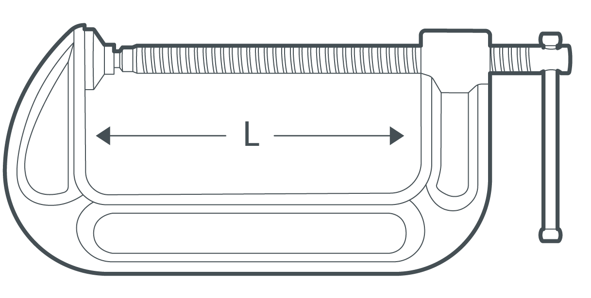 Picture of CROWN 5" Forged G-Clamp C-Clamp CPHFC-GCA05 - Kings Trading