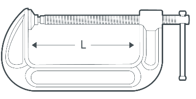 Picture of CROWN 6" Forged G-Clamp C-Clamp CPHFC-GCA06 - Kings Trading