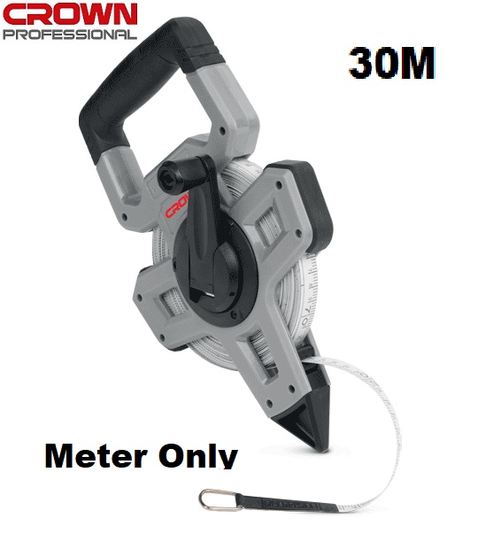 Picture of CROWN 30M open reel fiberglass Measuring tape 30M CPHMT-OFA30 - Kings Trading