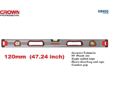 Picture of CROWN 47.24 " Spirit Level 1200mm CPHML-SPA12 - Kings Trading
