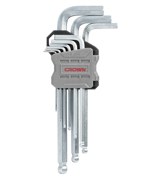 Picture of CROWN 9Pcs Long Ball Point End Hex Key Set CPHOK-BMBX09 - Kings Trading