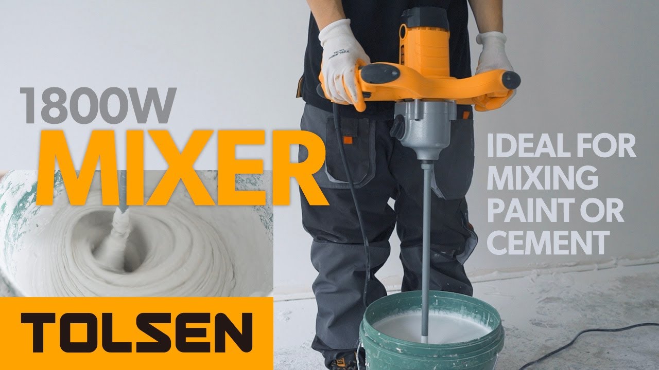 Picture of TOLSEN Paint & Cement Mixer 2 Speed, 1800W Industrial Grade 79509 - Kings Trading