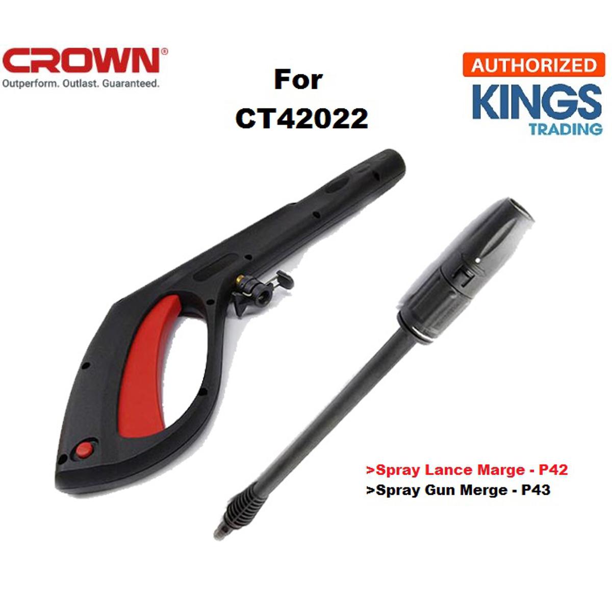 Picture of CROWN Spray Assembly for CT42022 high pressure washer Trigger Set Handle Marge Cleaner Kit Washer Parts CT42022 - Kings Trading
