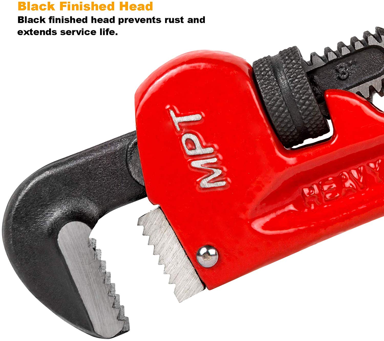 Picture of MPT 18" Pipe wrench 450mm heavy duty American type adjustable straight Model: MHB06001-18