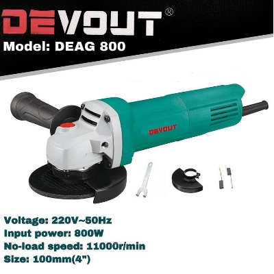 Picture of DEVOUT 4" Electric Angle Grinder 100mm 800W, Model: DEAG800 - Kings Trading