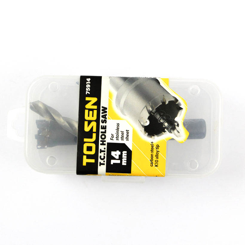 Picture of TOLSEN 14mm TCT Hole Saw For Stainless Steel Metal Alloy Special Carbide tip 3 - Ply Cutters Model No: 75914 - Kings Trading