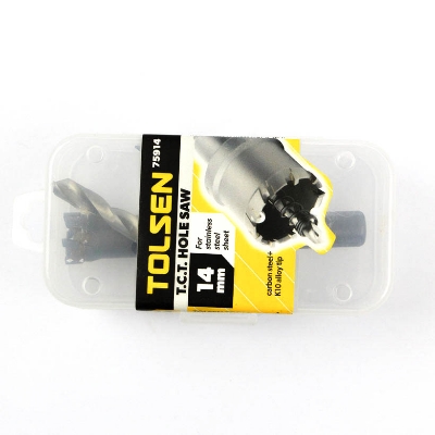Picture of TOLSEN 14mm TCT Hole Saw For Stainless Steel Metal Alloy Special Carbide tip 3 - Ply Cutters Model No: 75914 - Kings Trading