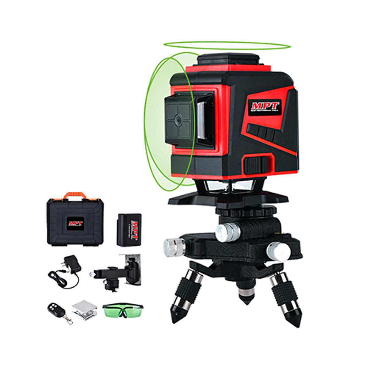 Picture of MPT Line LASER Level, 12 Line, Green Light, Working Range : 45M Model : MLL1207 - Kings Trading