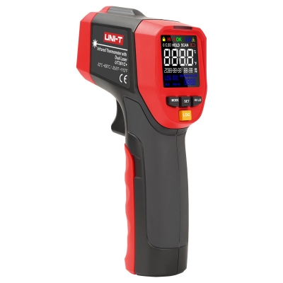 Picture of UNI-T UT301C+ Infrared Thermometer with Circular Ring LASER -32℃~600℃ Color EBTN  Non-Contact IR Infrared Digital C/F Selection Surface Temperature Pyrometer Imager  - Kings Trading