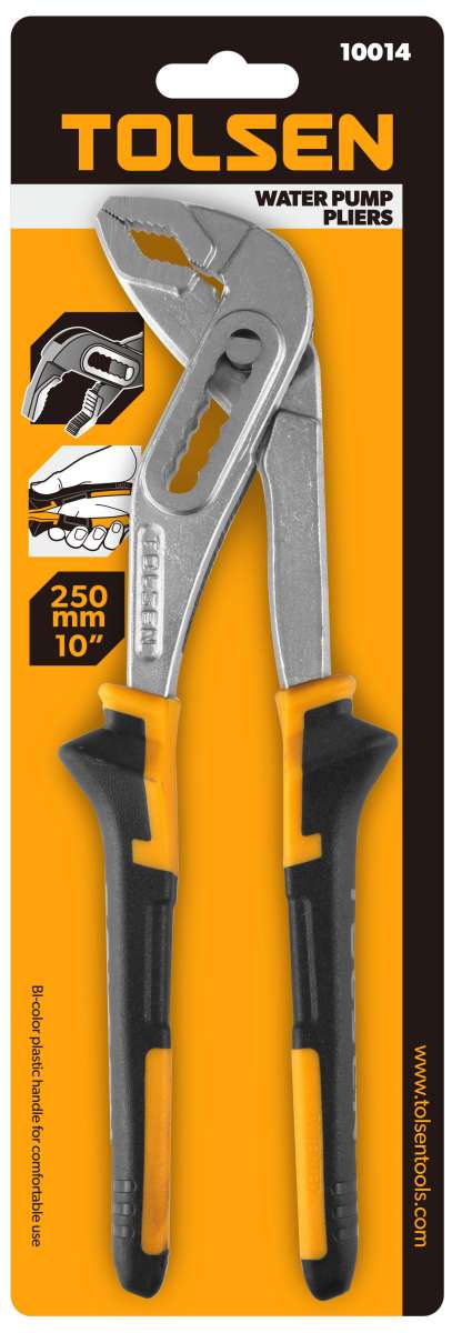 Picture of TOLSEN 10" Water Pump Pliers 250mm, TPR Handle Model: 10014 - Kings Trading