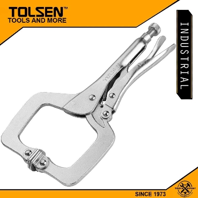 Picture of TOLSEN Locking Pliers Vise Grip (280mm, 11") C-Clamp Industrial Series Model: 10056 - Kings Trading