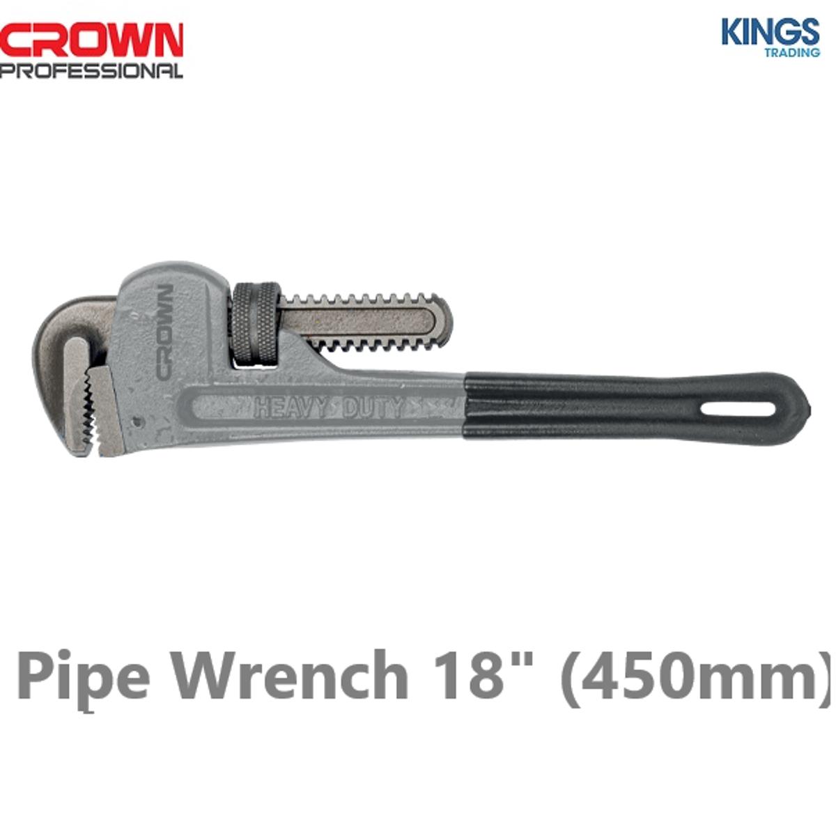 Picture of Crown 18" Pipe Wrench (450mm) Industrial Series, Max. Clamping Dia 50mm, CPHWP-AMA18